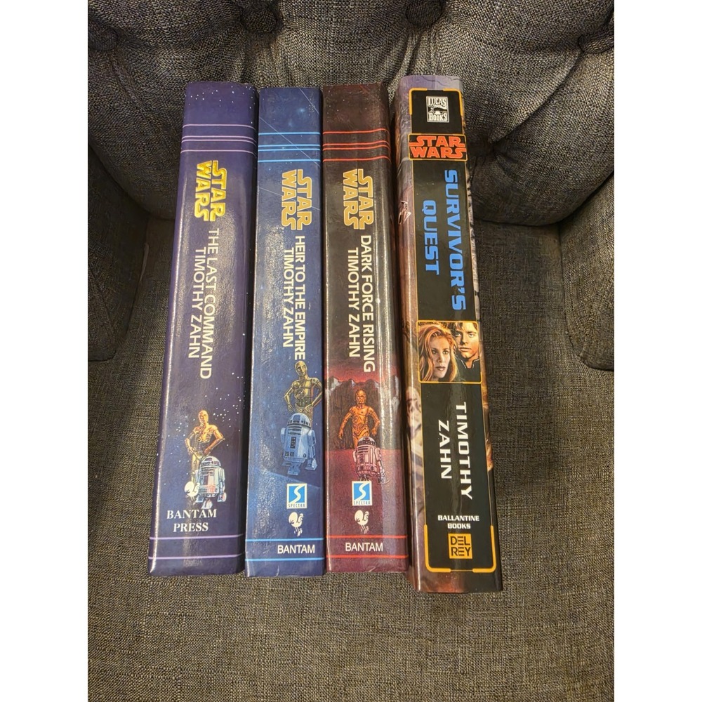 Star Wars Timothy Zahn Hardcover Book Lot (4 Books) Thrawn Trilogy Survivor's Qu